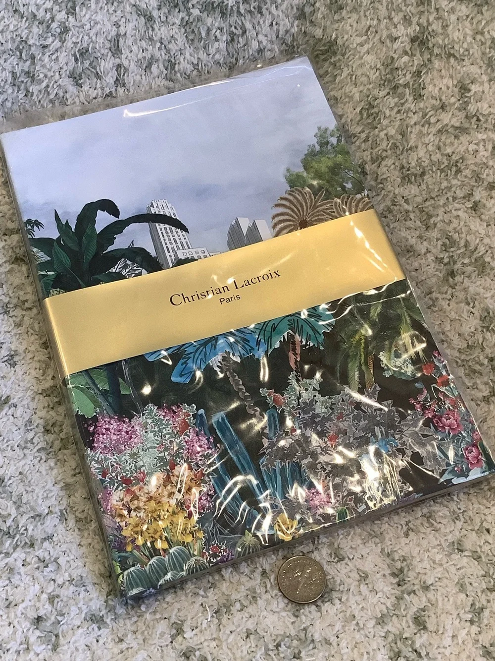 Christian Lacroix Paris Tropical Floral City Designer Lined Journal Notebook NWT